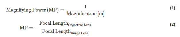 望遠(yuǎn)鏡的放大倍數(shù)或放大倍數(shù)的倒數(shù)等于物鏡焦距和目鏡焦距的比值